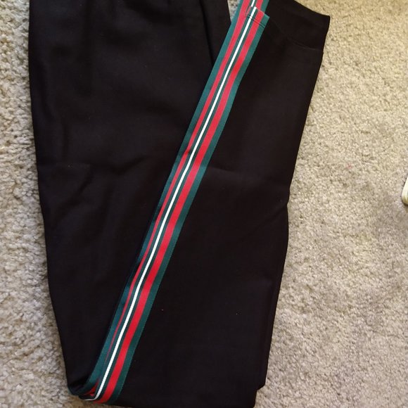 JUNE HUDSON RAYON/SPANDEX PANTS WITH STRIPE ON LEG - Picture 4 of 4